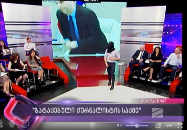 შალვა ხუციშვილმა, სტუდიაში სტუმრების და წამყვანის პროტესტის გამო, "რუსთავი 2"-ის ეთერი დატოვა