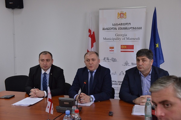 რეგიონული პოლიტიკისა და თვითმართველობის კომიტეტის გასვლითი სხდომა მარნეულის მუნიციპალიტეტში გაიმართა