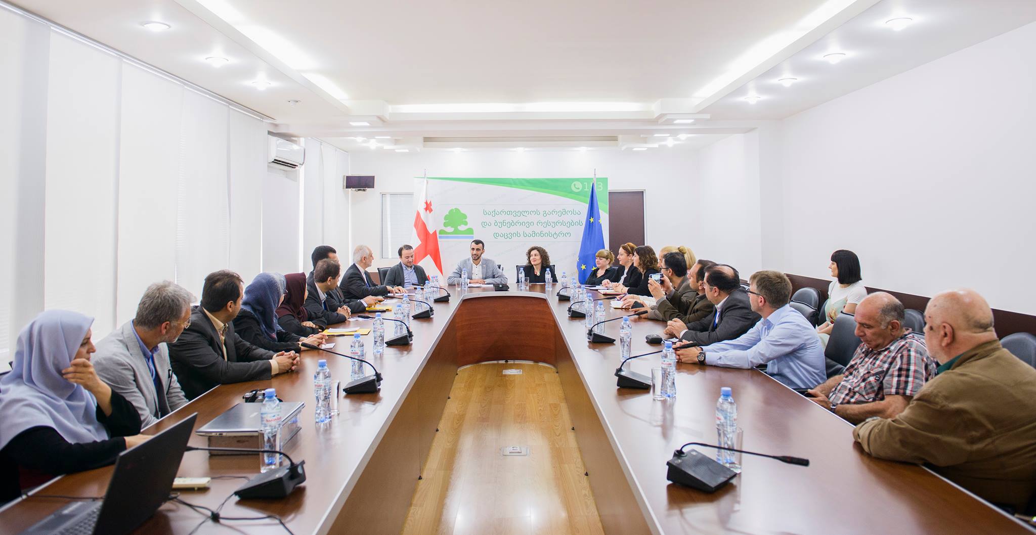 ეკატერინე გრიგალავა და დავით მარკოზაშვილი ირანის გარემოს დაცვის სამინისტროს დელეგაციას შეხვდნენ