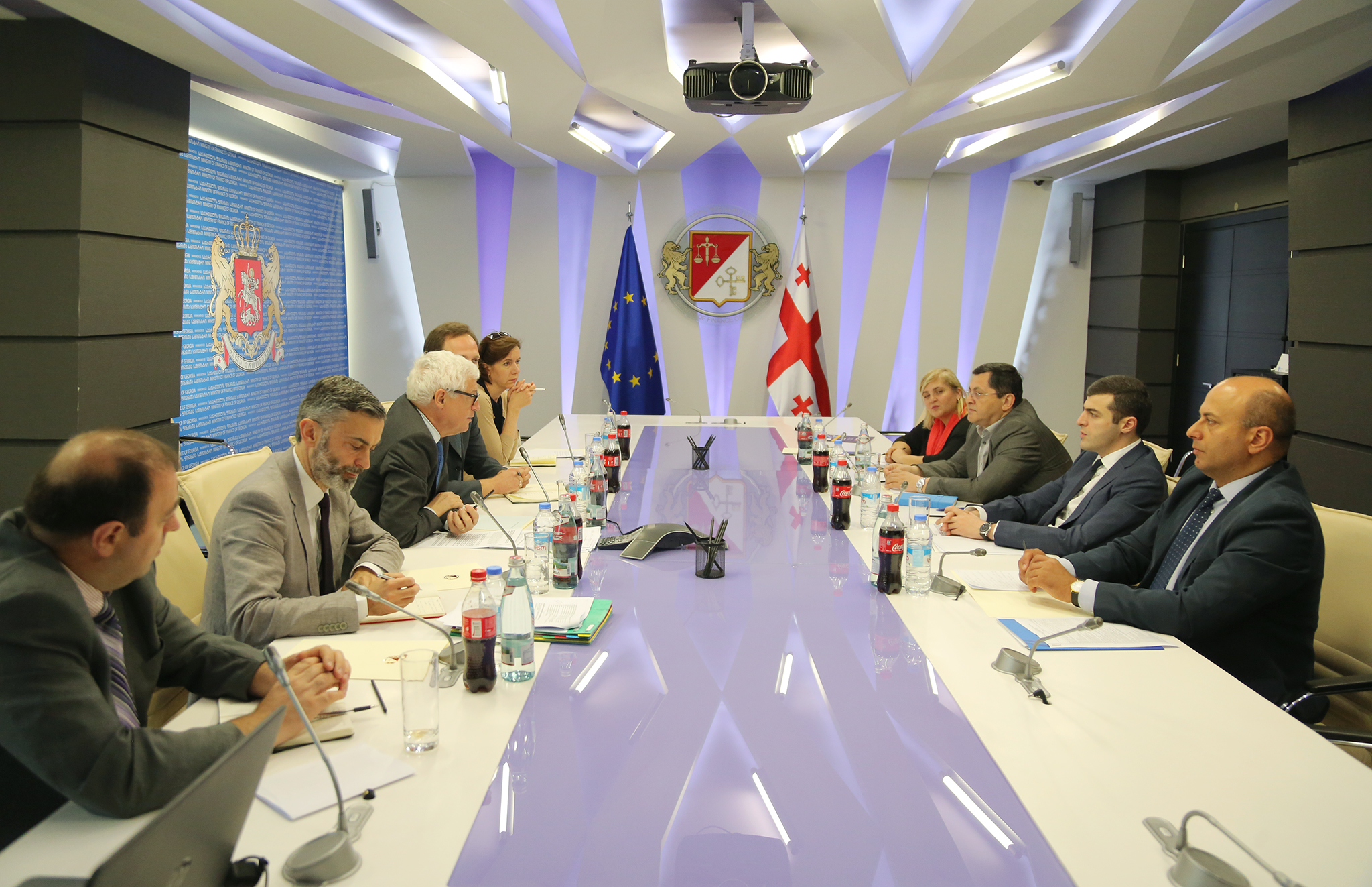 ვახტანგ ლაშქარაძე და ლევან გამყრელიძე ევროპის თაღლითობის წინააღმდეგ ბრძოლის ოფისის გენერალურ დირექტორს შეხვდნენ