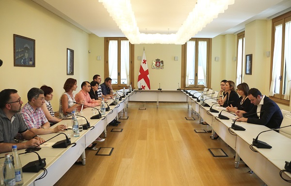 ფიქრია ჩიხრაძე და ანა დოლიძე არასამთავრობო ორგანიზაციებს შეხვდნენ