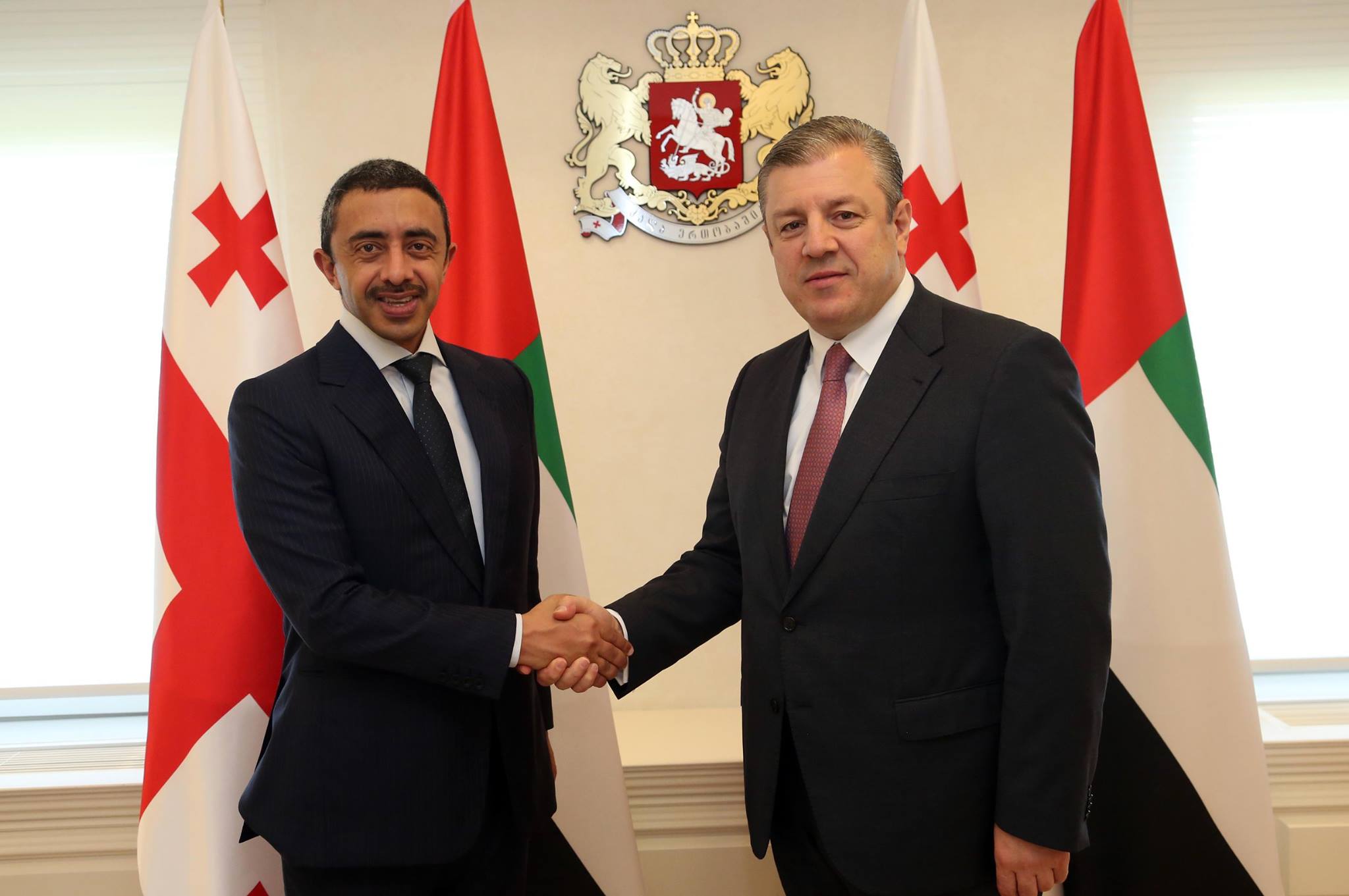 გიორგი კვირიკაშვილი არაბთა გაერთიანებული საემიროების საგარეო საქმეთა მინისტრს შეხვდა