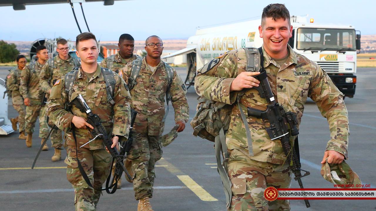 საქართველოში ამერიკელი სამხედრო მოსამსახურეების ახალი ნაკადი ჩამოვიდა