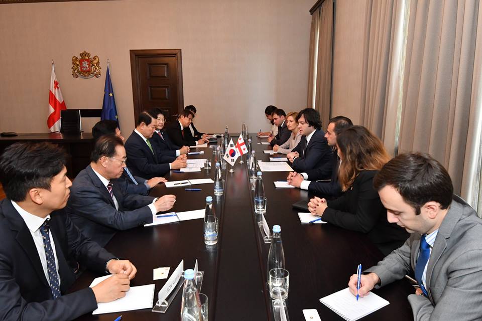 ირაკლი კობახიძე კორეის რესპუბლიკის ეროვნული ასამბლეის ვიცე-სპიკერს შეხვდა