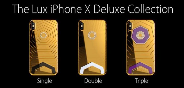 iPhone X-ის კოლექციში ძვირფას ლითონებს და ქვებს გამოიყენებენ