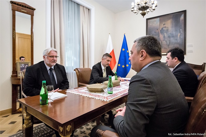 ვიქტორ დოლიძე პოლონეთის საგარეო საქმეთა მინისტრს შეხვდა