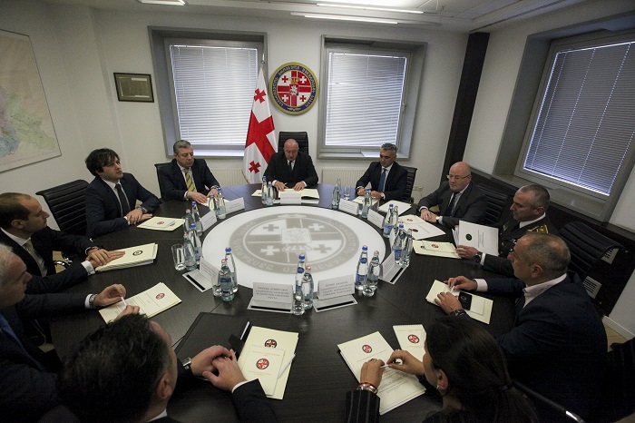 პრეზიდენტის თავმჯდომარეობით დღეს  ეროვნული უშიშროების საბჭოს სხდომა გაიმართა