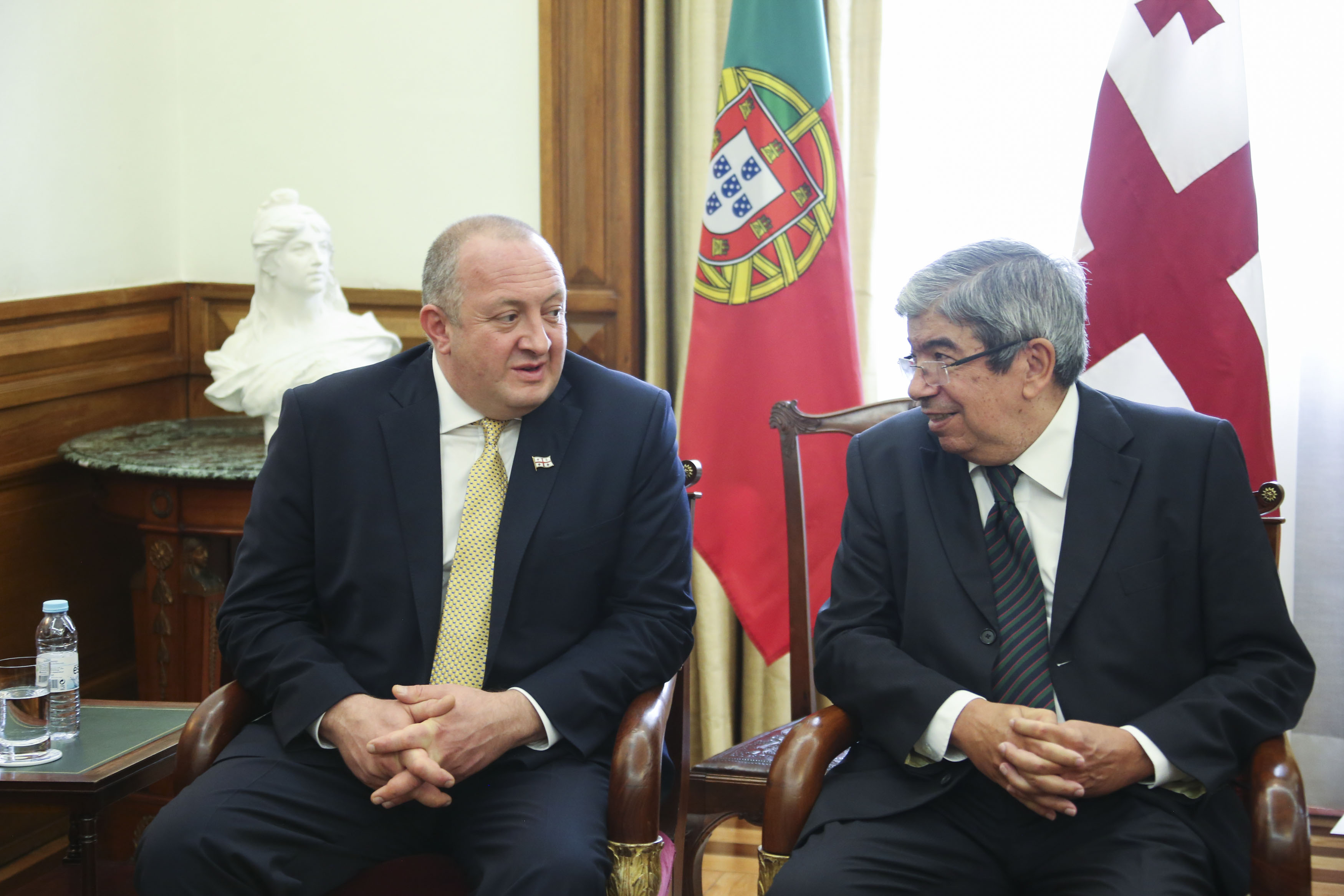 საქართველოს პრეზიდენტი პორტუგალიის რესპუბლიკის ეროვნული ასამბლეის პრეზიდენტს შეხვდა