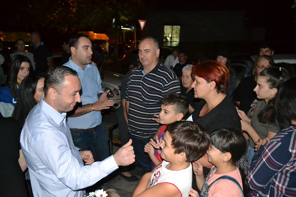 ლევან დავითაშვილი ვაზისუბნის მოსახლეობას შეხვდა