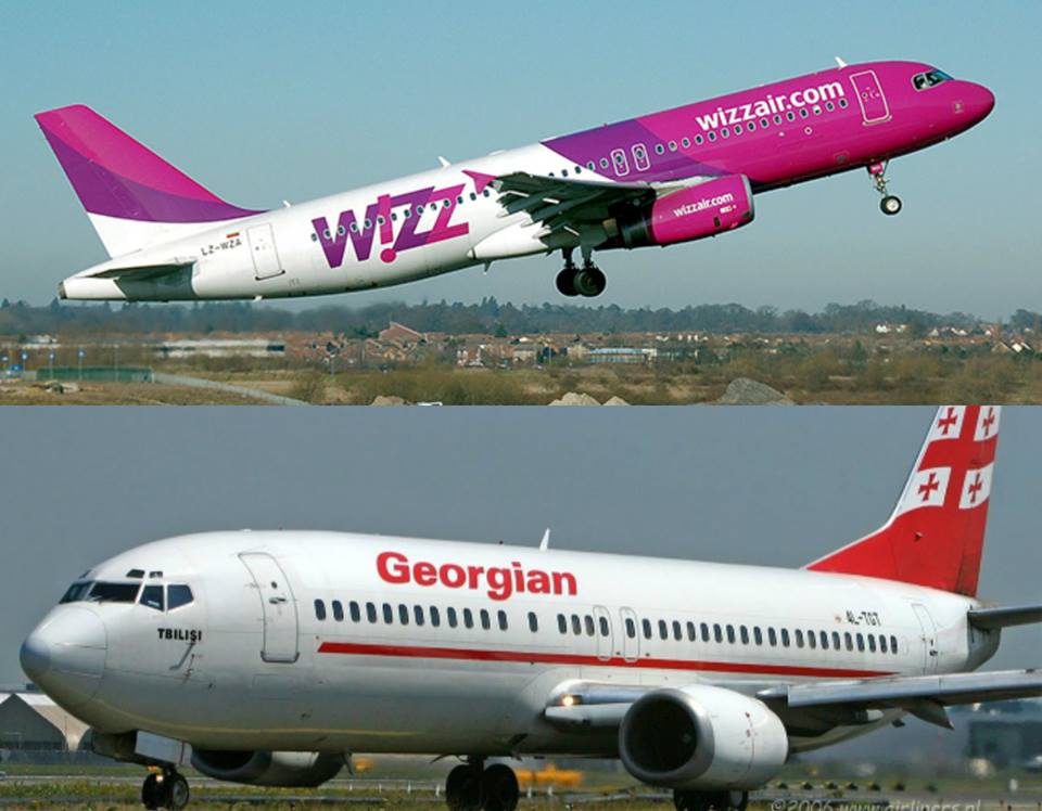 Wizz Air-ი Georgian Airways-ს პრაღის გარდა კონკურენციას პარიზისა და ბარსელონას მიმართულებებზე გაუწევს