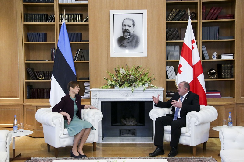 საქართველოს და ესტონეთის პრეზიდენტები NATO-ს და "აღმოსავლეთ პარტნიორობის" სამიტების მოსამზადებლად კოორდინირებულ ნაბიჯებზე შეთანხმდნენ