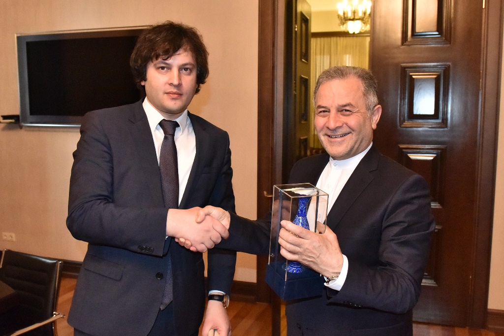 ირაკლი კობახიძე ირანის ისლამური რესპუბლიკის საგანგებო და სრულუფლებიან ელჩს შეხვდა