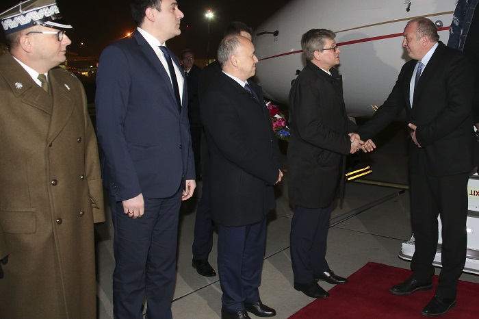 საქართველოს პრეზიდენტმა პოლონეთში ოფიციალური ვიზიტი დაიწყო