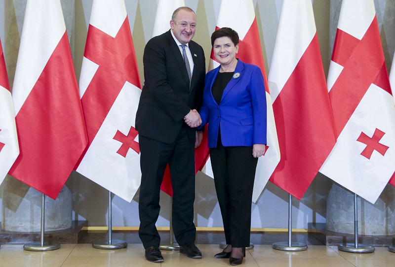 გიორგი მარგველაშვილი პოლონეთის პრემიერს შეხვდა
