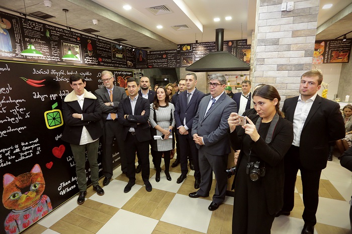 გიორგი ჩერქეზიშვილი „გაზელ ფაინანსის” მიერ ინვესტირებული ობიექტის გახსნას დაესწრო