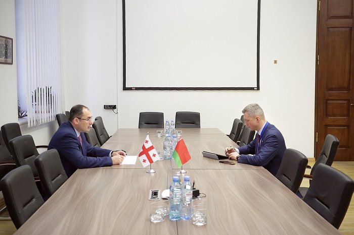 დიმიტრი ქუმსიშვილი ბელარუსის ანტიმონოპოლიური რეგულირებისა და ვაჭრობის მინისტრს შეხვდა