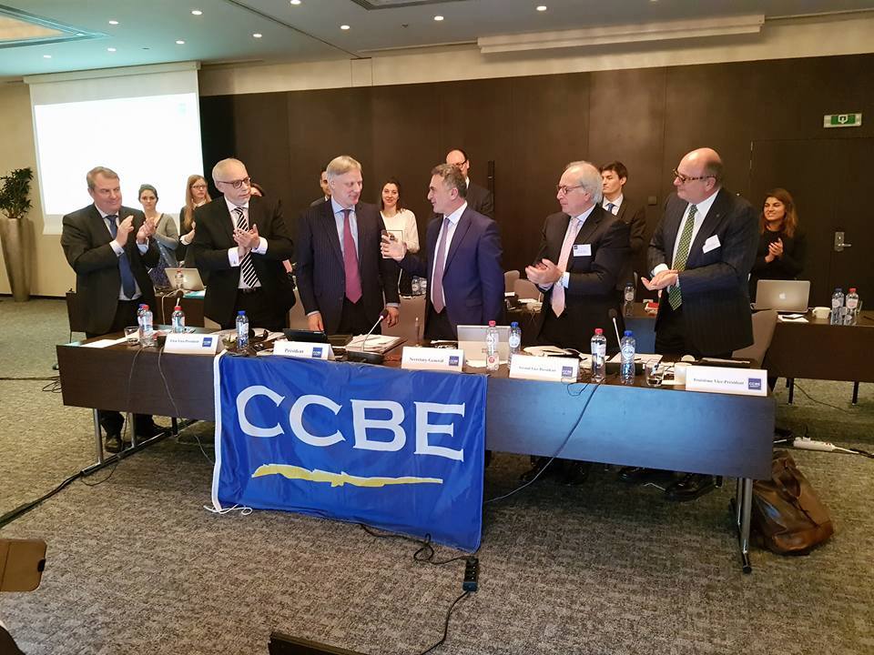 ზაზა ხატიაშვილს CCBE-ის პრესტიჟული ჯილდო გადასცეს