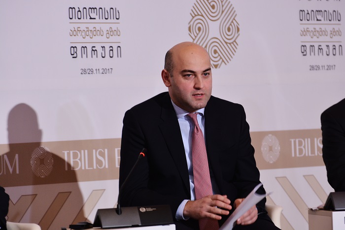 ლევან ახვლედიანმა აბრეშუმის გზის ფორუმის სტუმრებს ანაკლიის ღრმაწყლოვანი პორტის შესაძლებლობები გააცნო