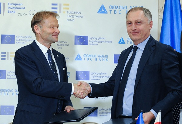  თიბისი ბანკმა EIB ჯგუფთან 94 მილიონი ევროს ღირებულების  ხელშეკრულებას მოაწერა ხელი