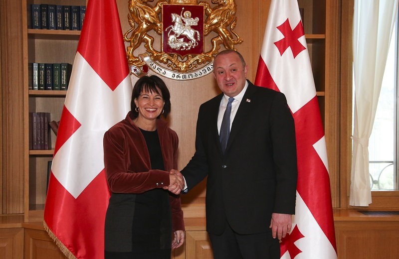 რუსეთთან შუამავლის როლის შესრულებისთვის, საქართველოს პრეზიდენტმა  შვეიცარიის პრეზიდენტს მადლობა გადაუხადა