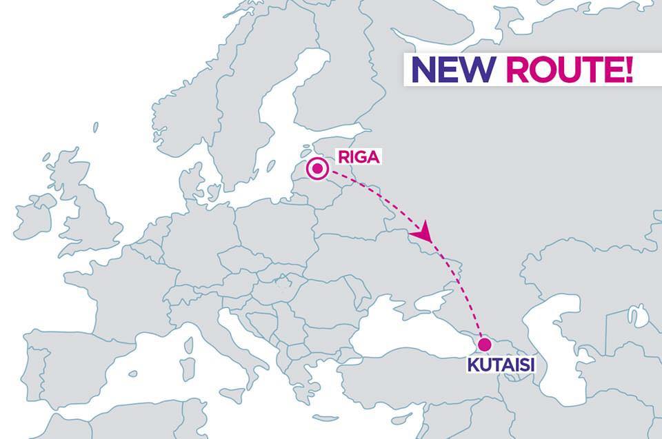 Wizz Air-ი ქუთაისიდან რიგის მიმართულებითაც იწყებს რეისებს