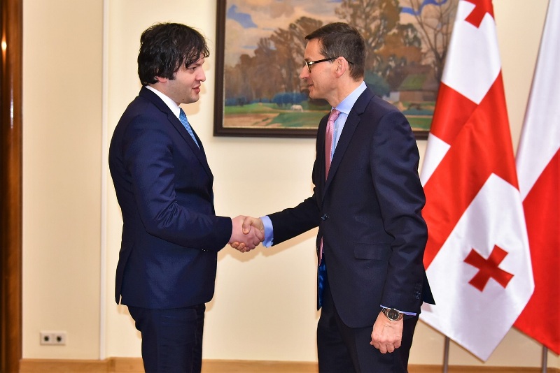 ირაკლი კობახიძე პოლონეთის რესპუბლიკის პრემიერ-მინისტრს შეხვდა