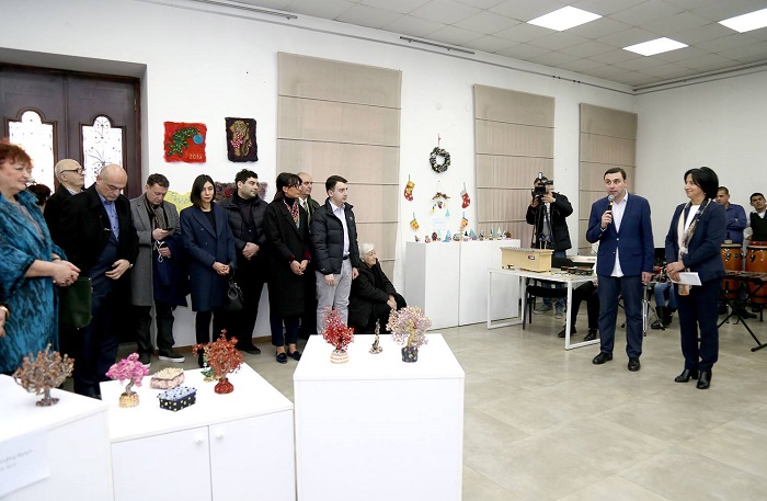 რიმა ბერაძის ინიციატივით, შშმ პირების ნამუშევრების გამოფენა მოეწყო