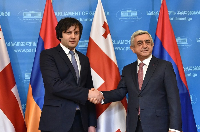 ირაკლი კობახიძე სომხეთის პრეზიდენტს შეხვდა