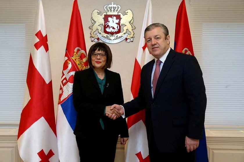 საქართველოს პრემიერ-მინისტრმა სერბეთის ეროვნული ასამბლეის სპიკერს უმასპინძლა 