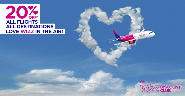 Wizz Air-ი Discount Club-ის წევრებს ყველა რეისზე 20%-იანი ფასდაკლებას სთავაზობს