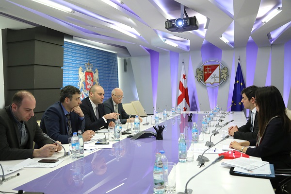 მამუკა ბახტაძე საერთაშორისო სარეიტინგო კომპანია „FitchRatings"-ის წარმომადგენლებს შეხვდა