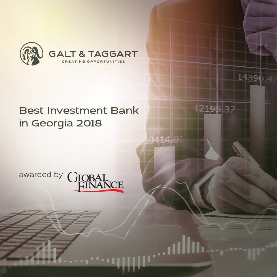 გალტ &amp; თაგარტი Global Finance -მა საქართველოში  კიდევ ერთხელ საუკეთესო საინვესტიციო ბანკად აღიარა