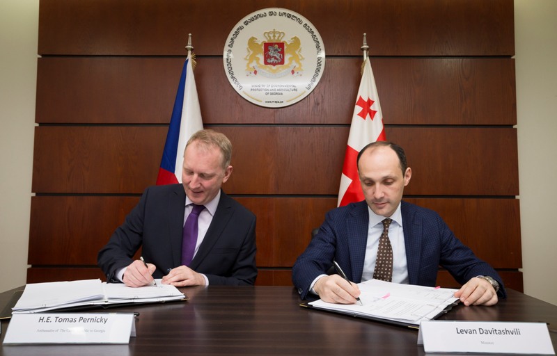 გარემოს დაცვისა და სოფლის მეურნეობის სამინისტრომ  ჩეხეთის განვითარების სააგენტოსთან ურთიერთგაგების მემორანდუმი გააფორმა