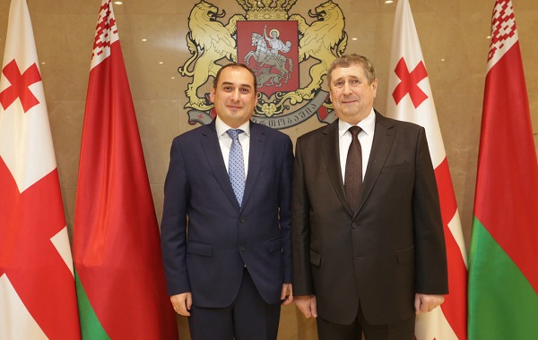 დიმიტრი ქუმსიშვილი ბელარუსის რესპუბლიკის პრემიერ-მინისტრის მოადგილეს, მიხაელ რუსს ხვდება