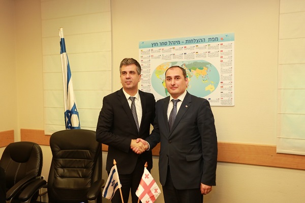 დიმიტრი ქუმსიშვილი ისრაელის ეკონომიკისა და მრეწველობის მინისტრ ელი კოენს შეხვდა