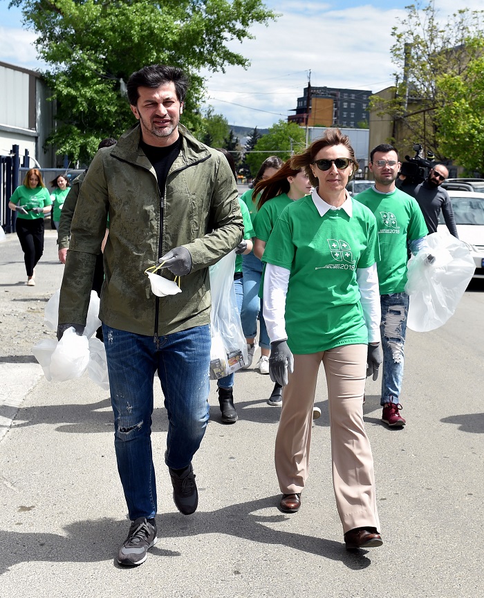 თბილისის მერი კახა კალაძე “დედამიწის დღისადმი” მიძღვნილ ღონისძიებას დაესწრო