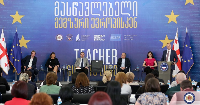 მასწავლებლებს განსაკუთრებული როლი გენიჭებათ ქვეყნის ევროინტეგრაციის პროცესში - მიხეილ ჯანელიძე