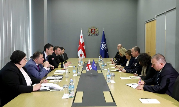 გიორგი გახარია ნატოს საზღვაო ძალების სარდლის მოადგილეს ერვი ბლეჟოს შეხვდა