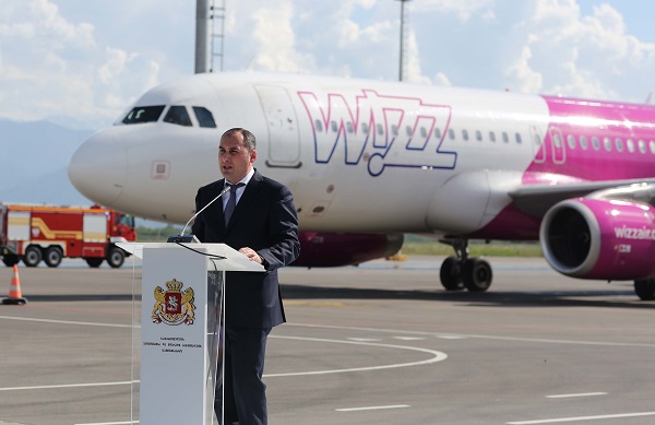 დიმიტრი ქუმსიშვილი: Wizz air-ის მიერ საქართველოში განხორციელებული ინვესტიციები უკვე 200 მლნ დოლარს აღწევს