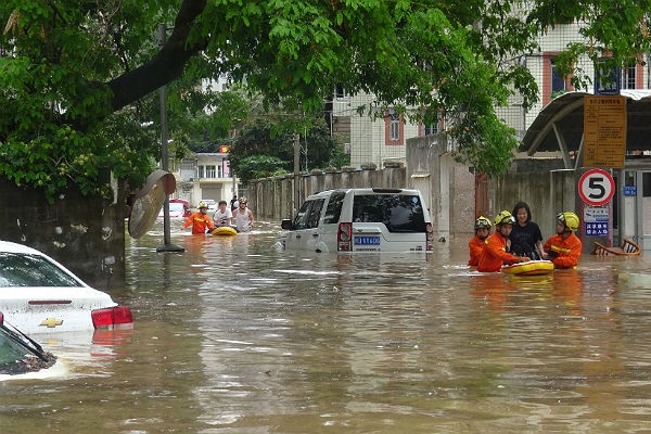 ჩინეთის სამხრეთ-აღმოსავლეთით წვიმის გამო 4 ათასამდე ადამიანია ევაკუირებული