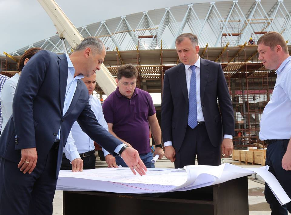 ბათუმში ყინულის სასახლის მშენებლობის სამუშაოები ინტენსიურად მიმდინარეობს