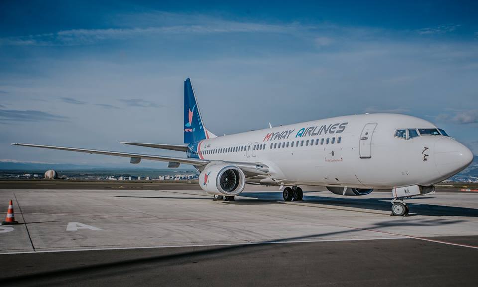  Myway Airlines-მა პირველი რეგულარული ავიარეისი განახორციელა