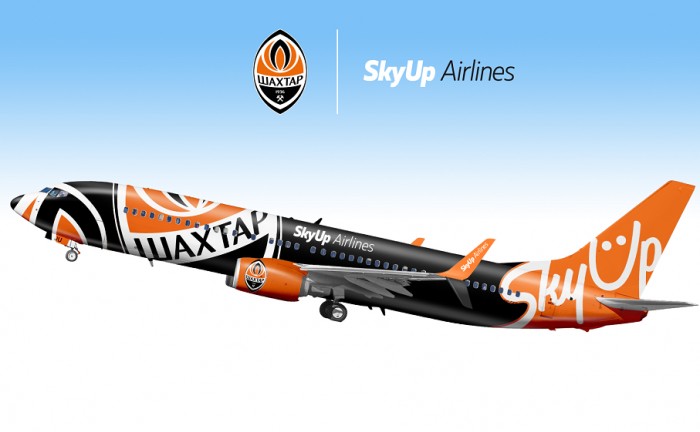 SkyUp-ი თვითმფრინავს, რომელიც„შახტიორის“ ლოგოტიპით იქნება დაბრენდილი რეგულარულ რეისებზეც დააყენებს
