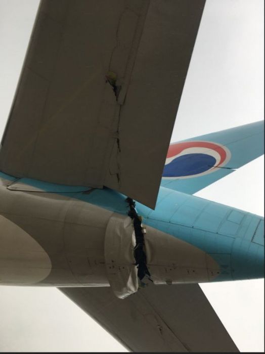 აეროპორტში მანევრირებისას Asiana Airlines-მა Korean Air-ის ლაინერი დააზიანა