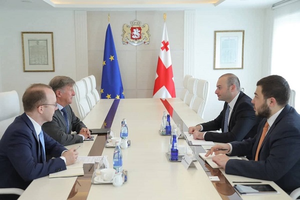  მამუკა ბახტაძე ევროკავშირის ელჩს საქართველოში, იანოშ ჰერმანს შეხვდა