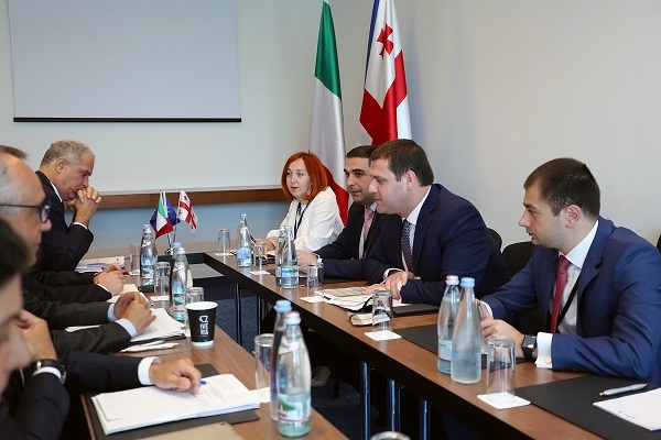 გენადი არველაძემ და გიორგი ჩიქოვანმა იტალიელ კოლეგასთან ორმხრივი ეკონომიკური თანამშრომლობის მიმართულებები განიხილეს