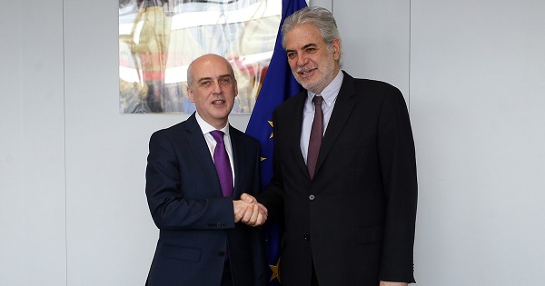 დავით ზალკალიანი სამოქალაქო უსაფრთხოებისა და ჰუმანიტარული დახმარების საკითხებში ევროკომისარს  შეხვდა