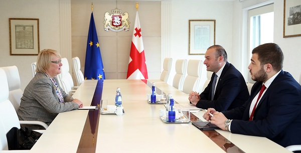 პრემიერმა და ლატვიის ელჩმა ლატვიის საგარეო საქმეთა მინისტრის ვიზიტზე ისაუბრეს