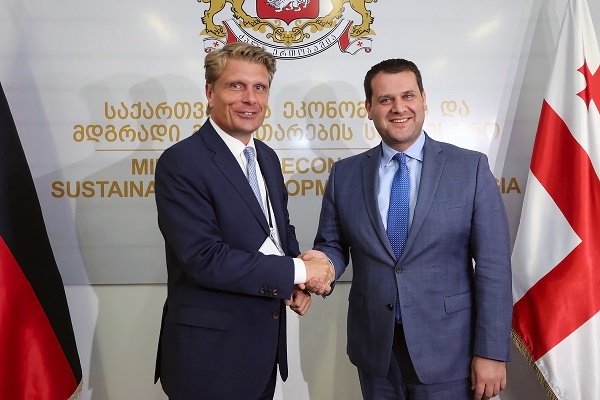 გენადი არველაძე გერმანის სამთავრობო და ბიზნეს დელეგაციას შეხვდა