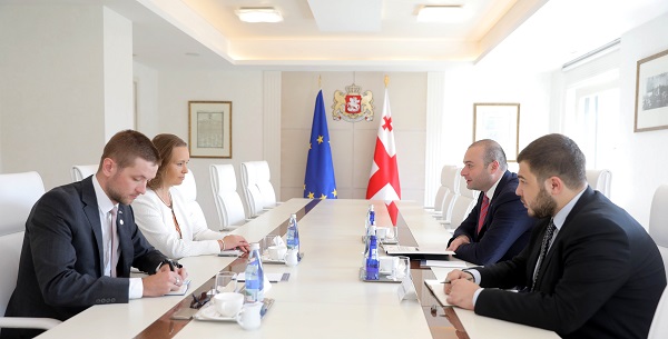 მამუკა ბახტაძე ესტონეთის რესპუბლიკის საგანგებო და სრულუფლებიან ელჩს შეხვდა